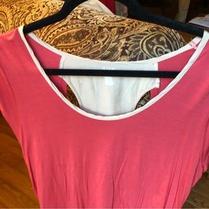Sweet feminine top by a.n.a.  coral/melon color. Size XL